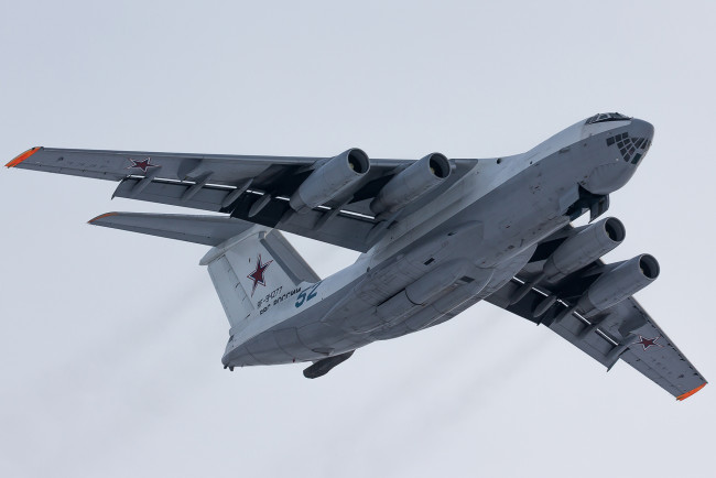 Обои картинки фото авиация, военно-транспортные самолёты, полёт, топливозаправщик, ил-78м-90а, ильюшин