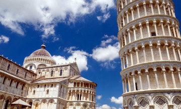 Картинка города пиза+ италия падающая башня
