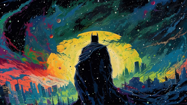 Обои картинки фото рисованное, комиксы, batman, нейросети