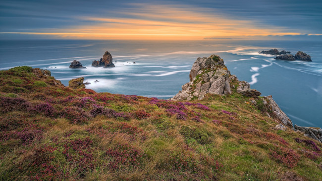 Обои картинки фото the cap sizun, brittany, france, природа, побережье, the, cap, sizun