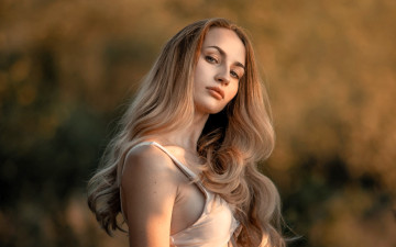 обоя девушки, - лица,  портреты, блондинка, лицо, топ