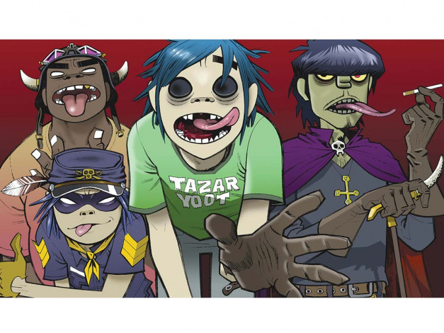 Обои картинки фото gorillaz, музыка