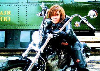 Картинка мотоциклы мото девушкой байк