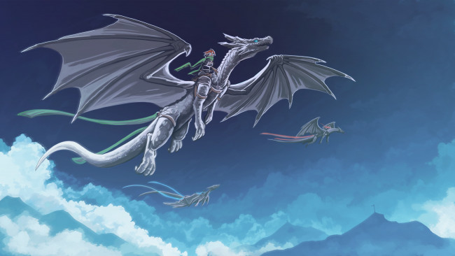 Обои картинки фото фэнтези, драконы, крылья