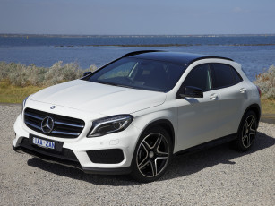 обоя автомобили, mercedes-benz, au-spec, sport, package, amg, gla, 200, cdi, светлый, 2014г, x156