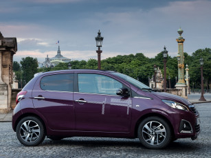 обоя автомобили, peugeot, 108, вишневый, 2014г, 5-door, top