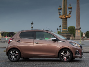 обоя автомобили, peugeot, 2014г, 5-door, top, 108