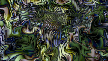 Картинка 3д+графика фракталы+ fractal складки блеск цвет объем линии