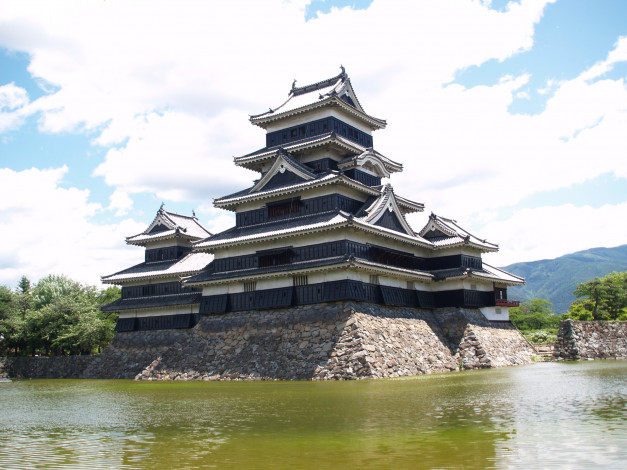 Обои картинки фото matsumoto castle,  japan, города, замки Японии, Япония