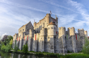 обоя castle of gent,  belgium, города, замки бельгии, цитадедь