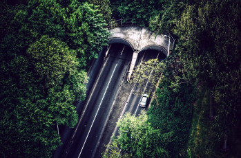 Картинка природа дороги шоссе туннель