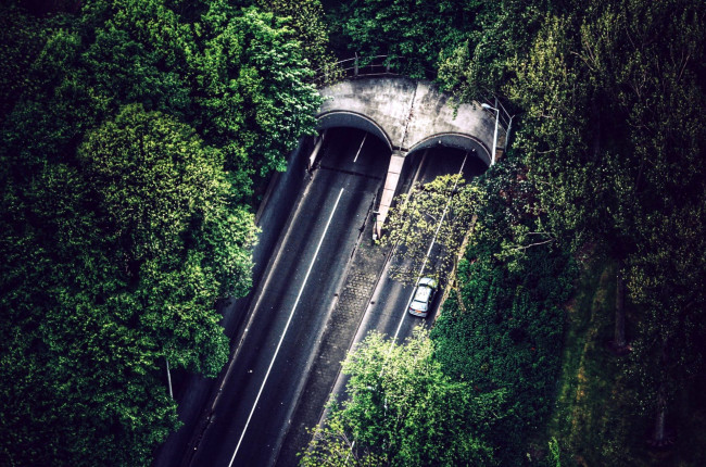 Обои картинки фото природа, дороги, шоссе, туннель