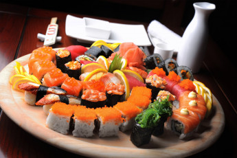 Картинка еда рыба +морепродукты +суши +роллы японская кухня суши роллы