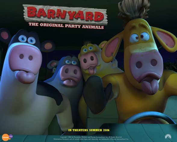 Обои картинки фото barnyard, мультфильмы, the, original, party