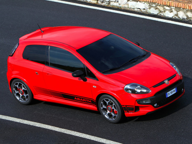 Обои картинки фото abarth, punto, evo, 2010, автомобили, fiat