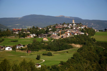 обоя италия, фие, алло, шилиар, города, пейзажи, дома, поле