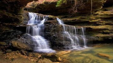 Картинка mize falls природа водопады уступы река водопад скалы ры