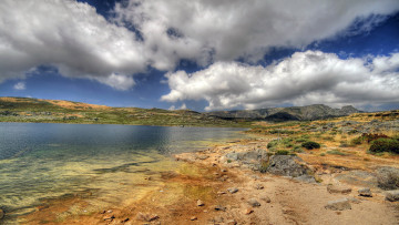 Картинка природа реки озера облака вода