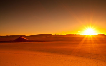 Картинка природа восходы закаты закат пески пустыня