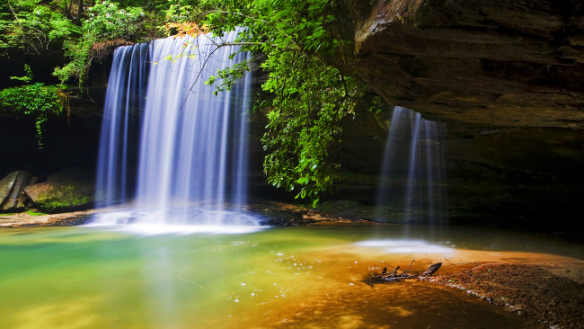 Обои картинки фото beautiful, falls, природа, водопады, скалы, река, водопад