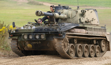 Картинка abbot+self+propelled+gun техника военная+техника танк бронетехника