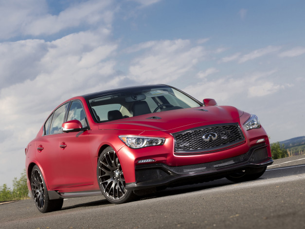 Обои картинки фото автомобили, infiniti, q50, eau, rouge, concep, красный