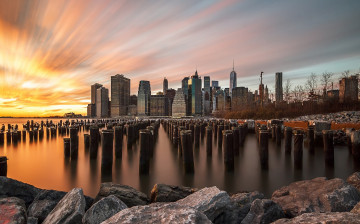 Картинка города нью-йорк+ сша нью йорк небо выдержка город