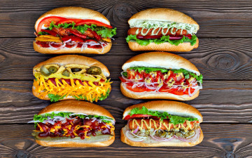 Картинка еда бутерброды +гамбургеры +канапе hot dog