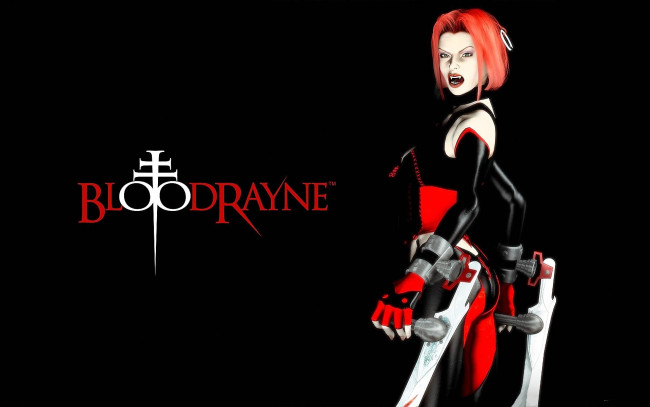 Обои картинки фото видео игры, bloodrayne, вампир, оружие
