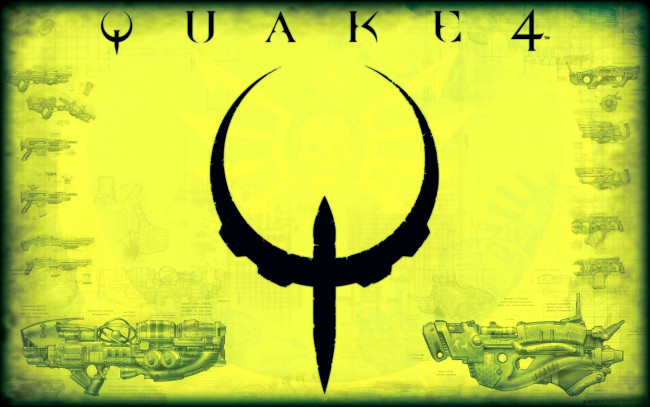 Обои картинки фото видео игры, quake 4, знак, оружие