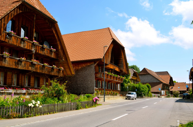 Обои картинки фото switzerland, rueggisberg, города, улицы, площади, набережные