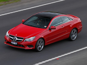 Картинка автомобили mercedes-benz au-spec c207 coupe e 250 красный 2013г