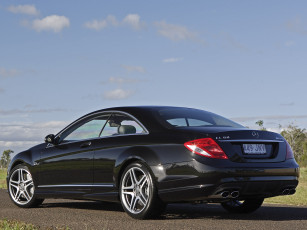 Картинка автомобили mercedes-benz cl 63 темный c216 au-spec amg