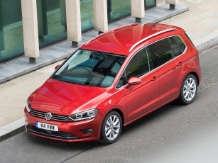 Картинка автомобили volkswagen golf красный 2014г sv