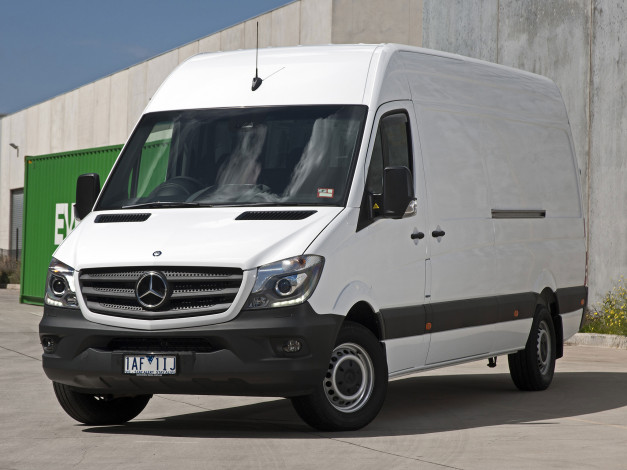 Обои картинки фото автомобили, mercedes-benz, bluetec, 316, br, au-spec, lh2, lwb, sprinter