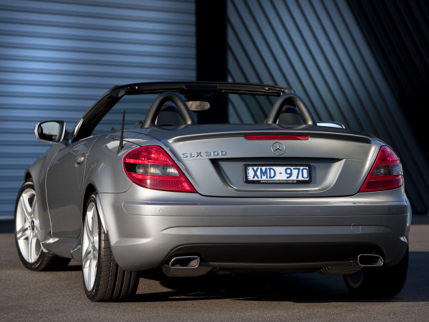 Обои картинки фото автомобили, mercedes-benz, r171, au-spec, package, sports, slk, 300