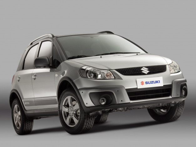 Обои картинки фото автомобили, suzuki, серый, mormaii, sx4