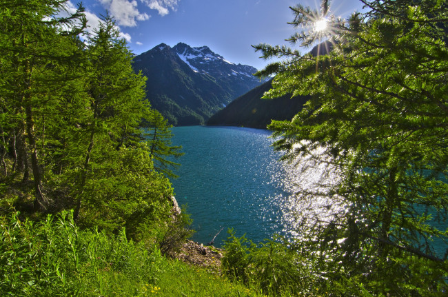 Обои картинки фото природа, реки, озера, горы, вода
