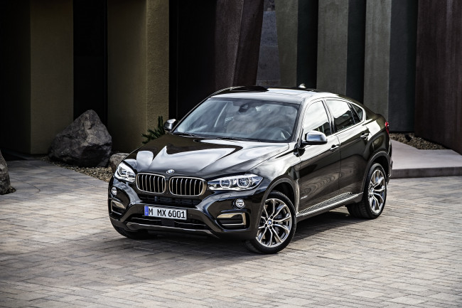 Обои картинки фото 2014 bmw x6 f16 xdrive50i, автомобили, bmw, черный, металлик, тюнинг