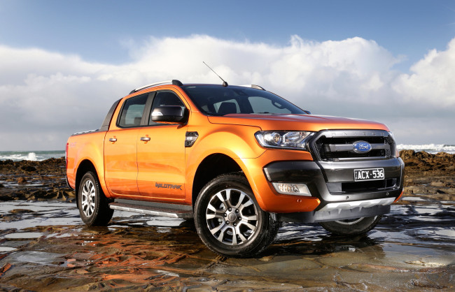 Обои картинки фото автомобили, ford, ranger, 2015г, au-spec, wildtrak