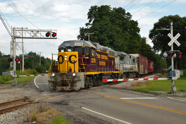 Обои картинки фото техника, поезда, железная, дорога, состав, рельсы, локомотив