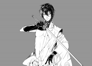 обоя аниме, touken ranbu, парень