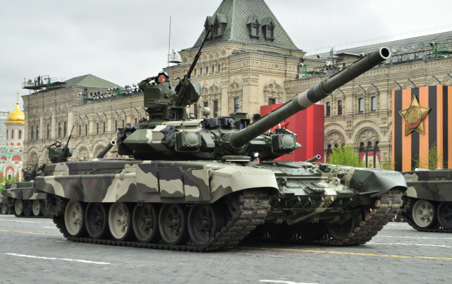 Обои картинки фото т- 90, техника, военная техника, парад, танки, т-, 90