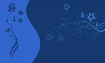 Картинка векторная+графика цветы+ flowers узор цветы синий фон текстура вектор