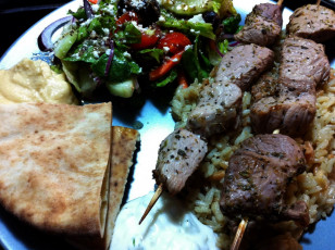 обоя еда, шашлык,  барбекю, греческая, кухня