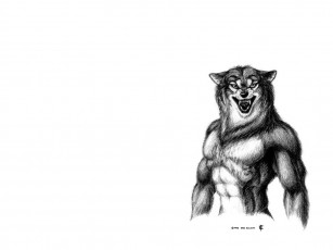 Картинка рисованные минимализм волк