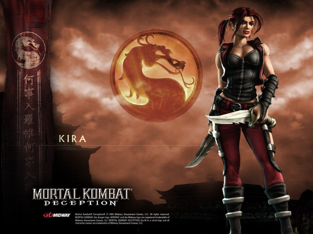 Обои картинки фото kira, видео, игры, mortal, kombat, deception