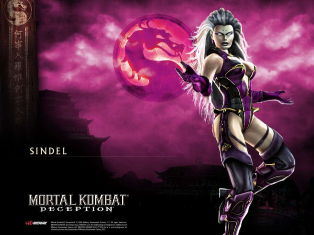 Обои картинки фото sindel, видео, игры, mortal, kombat, deception