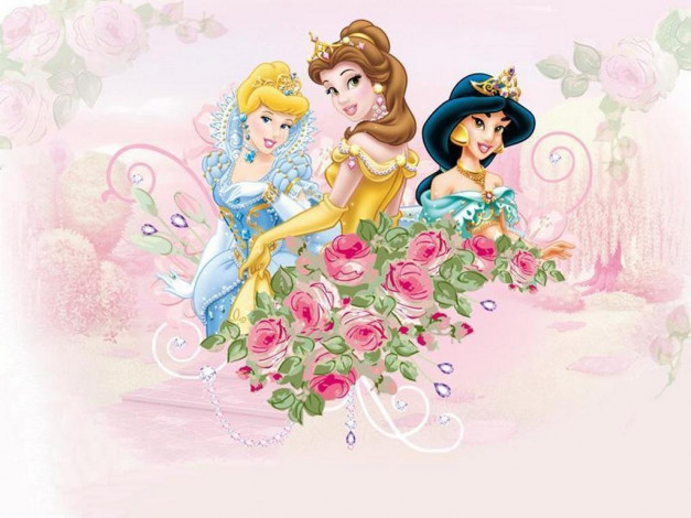 Обои картинки фото мультфильмы, disney`s, princess