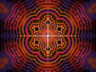 Картинка 3д графика fractal фракталы тёмный абстракция узор